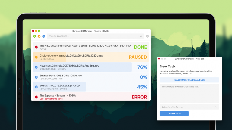 Synology Download Station Manager