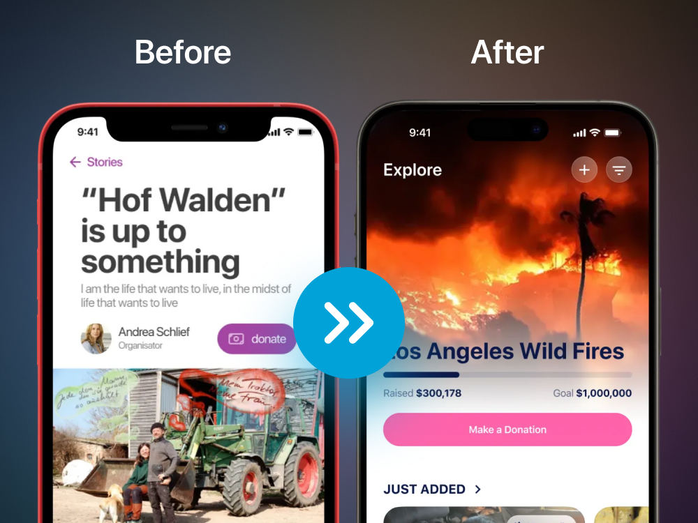 Redesign an existing app